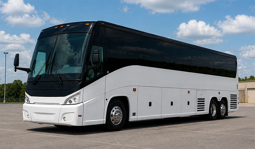 56-passenger charter bus in Oakland, CA